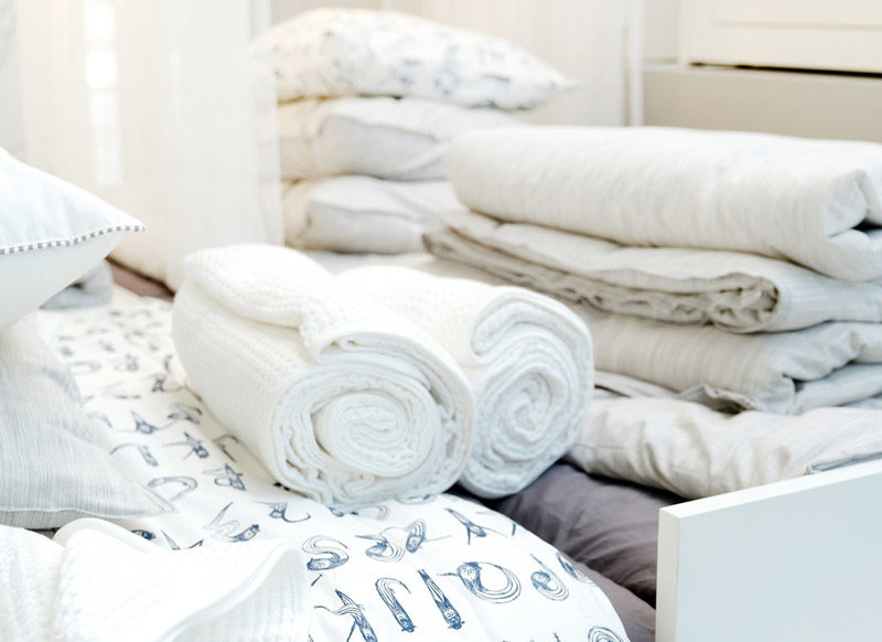 Bed linen and towels